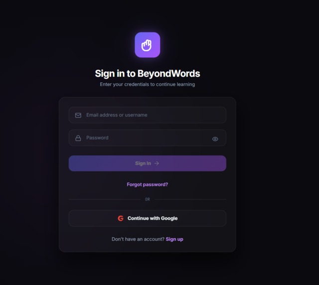 BeyondWords – screenshot 2