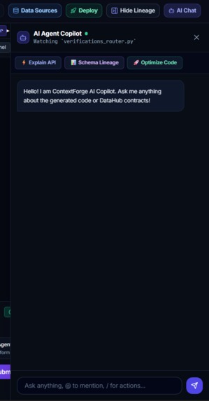 ContextForge AI — DataHub Multi-Agent Platform – screenshot 2