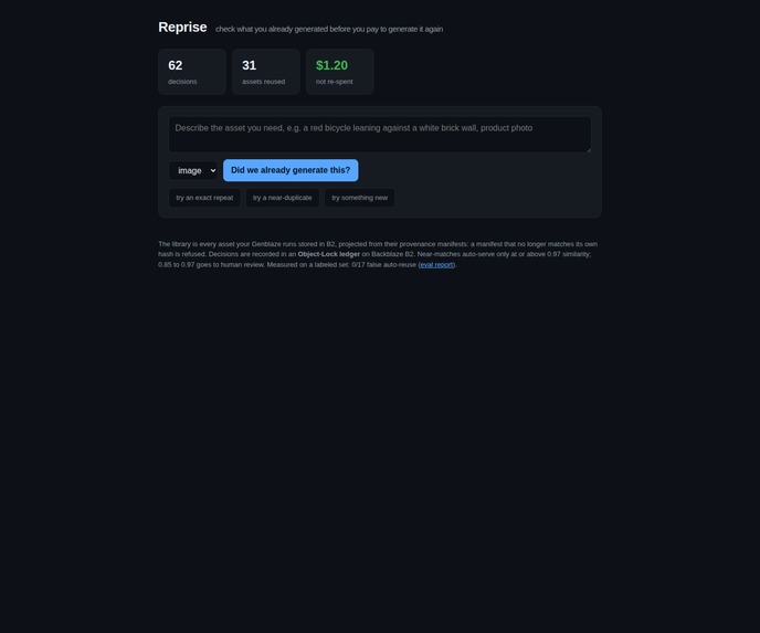 Reprise – screenshot 1