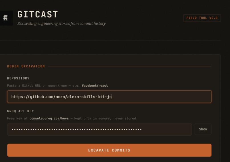 GITCAST – screenshot 2