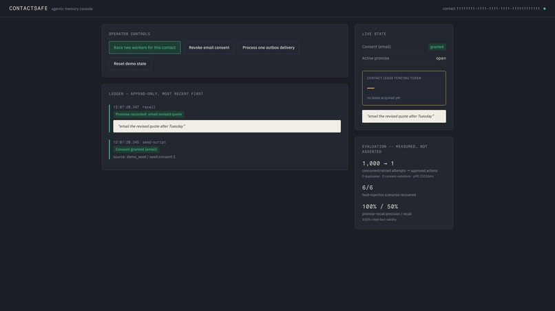 ContactSafe – screenshot 1