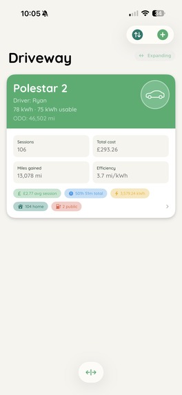 JuiceBox: EV Charging Log – screenshot 2