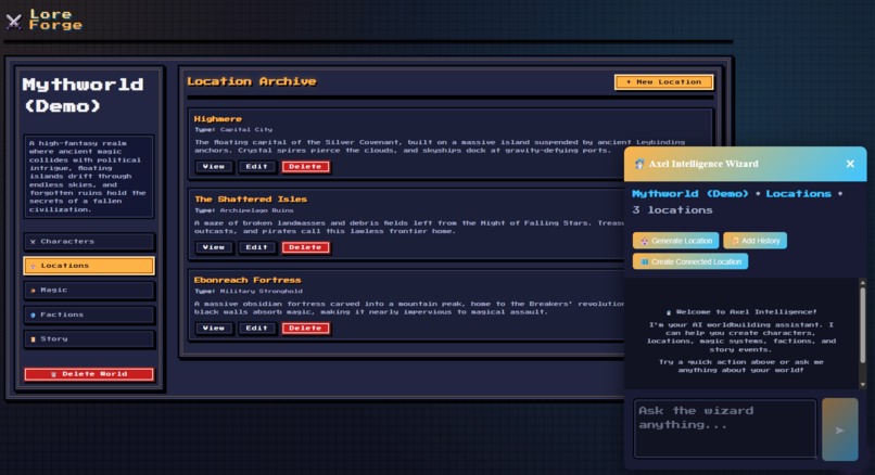 LoreForge – screenshot 4