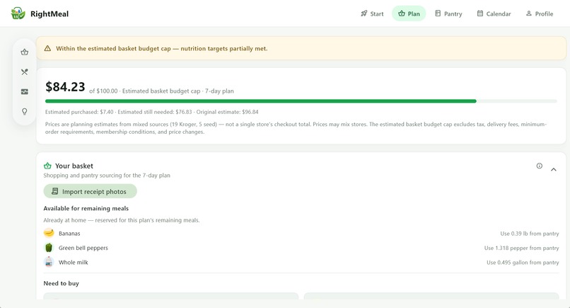 RightMeal – screenshot 3