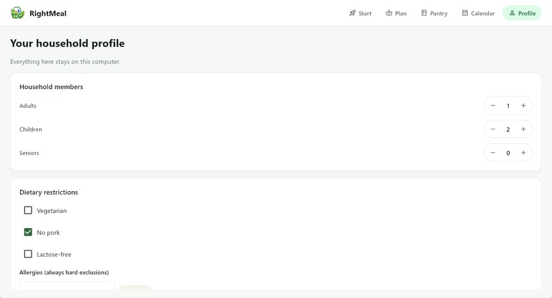 RightMeal – screenshot 6