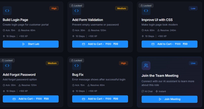 LevelUp Pro — AI-Graded Hands-On Tech Labs – screenshot 3