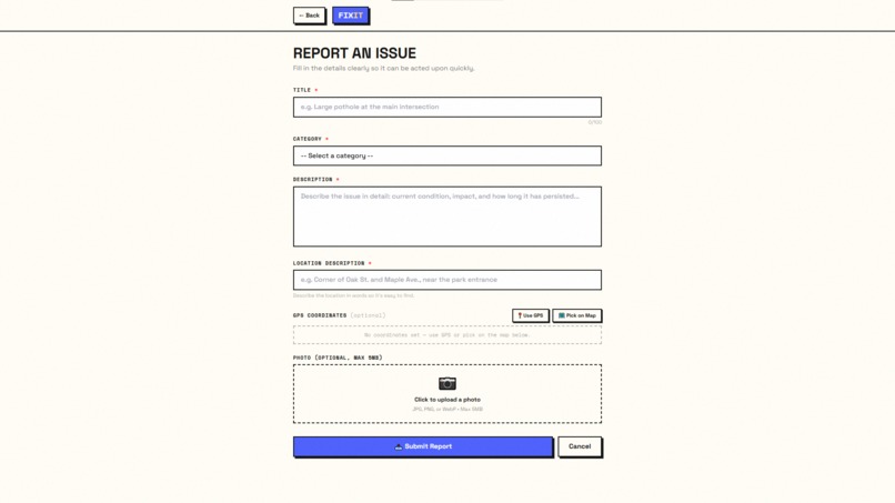 FIXIT – screenshot 1