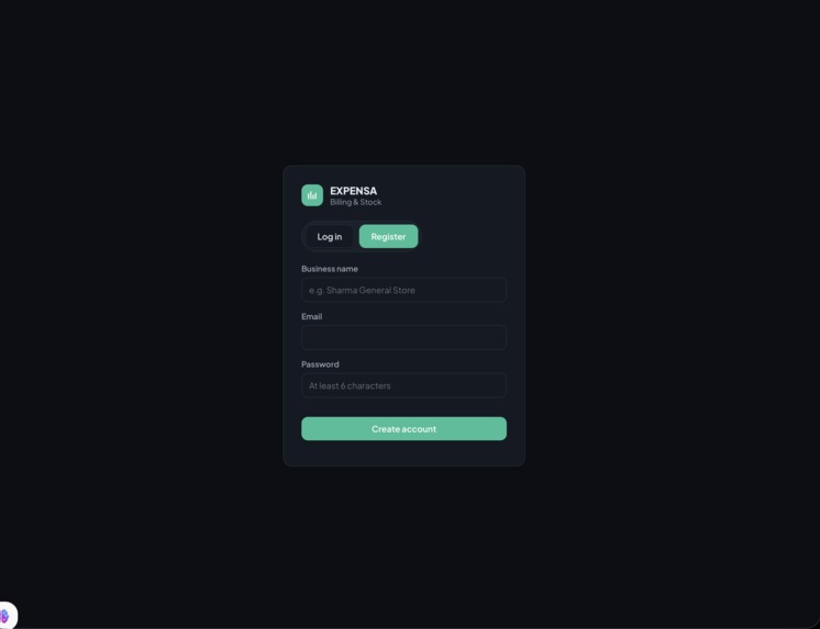 EXPENSA (An app to manage business better) – screenshot 3