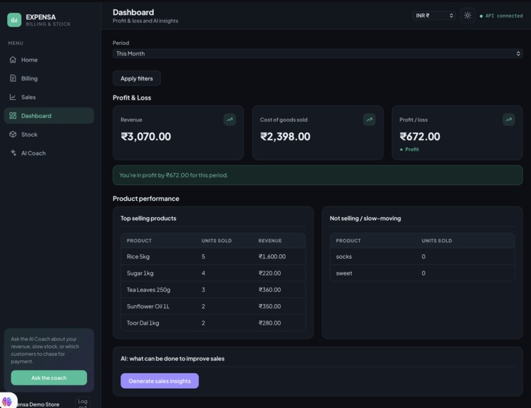 EXPENSA (An app to manage business better) – screenshot 11