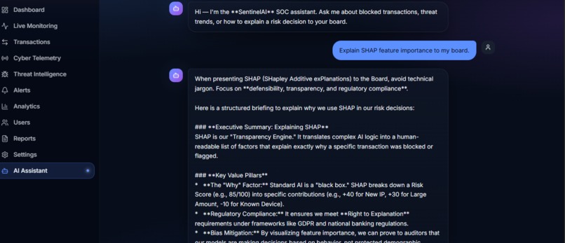 SentinelAI – AI-Driven Banking Cybersecurity Platform – screenshot 9