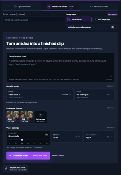Captn Generative Video Studio – screenshot 4