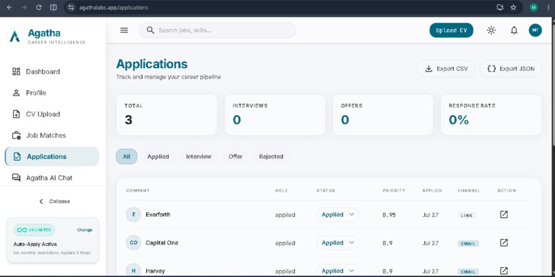 Agatha Career Intelligence – screenshot 10