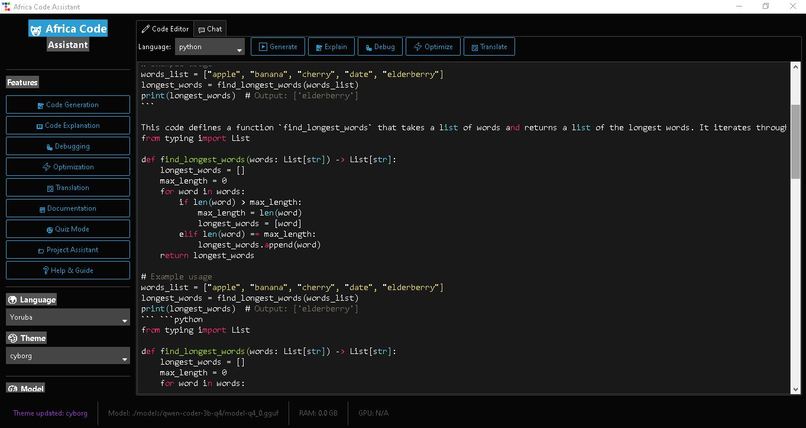 Africa Code Assistant – screenshot 1