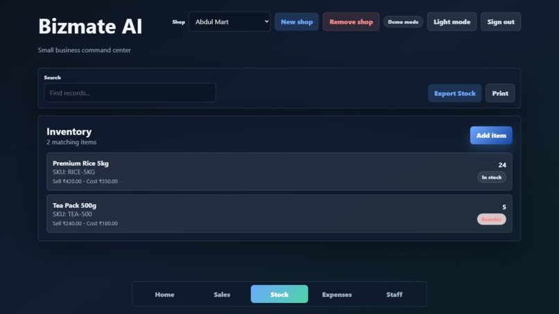 Bizmate AI – screenshot 3