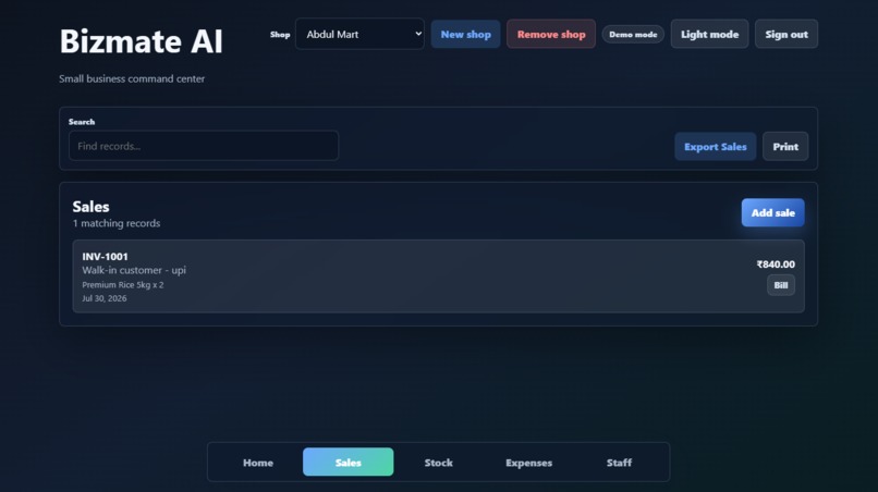 Bizmate AI – screenshot 2