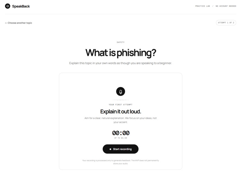 SpeakBack – screenshot 2