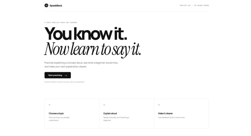 SpeakBack – screenshot 3