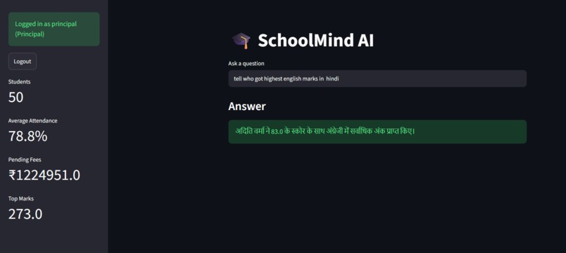 SchoolMind AI — Conversational School Data Assistant – screenshot 2