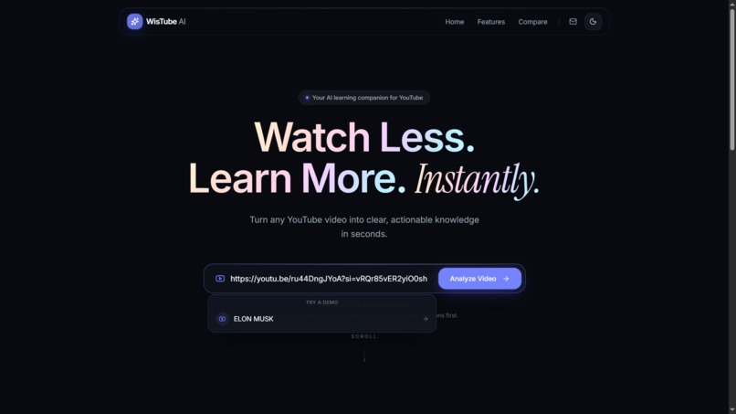 WiseTube AI. – screenshot 1