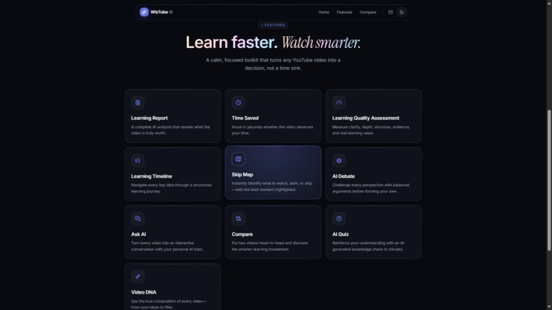 WiseTube AI. – screenshot 2