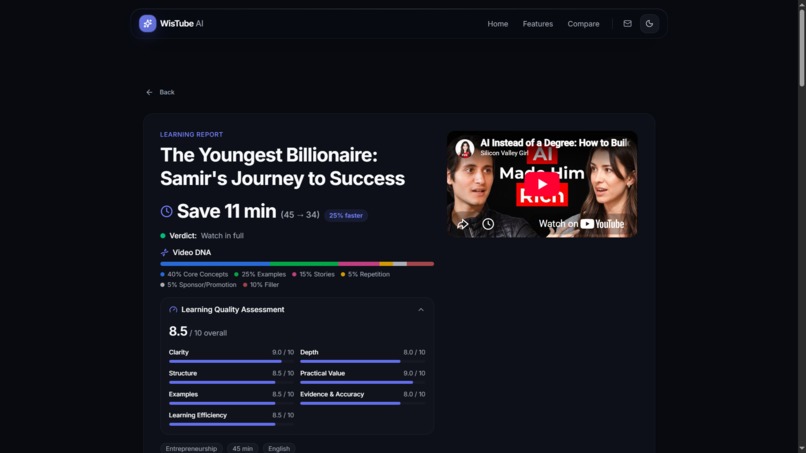 WiseTube AI. – screenshot 4