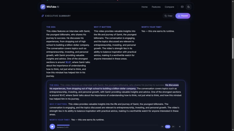 WiseTube AI. – screenshot 6
