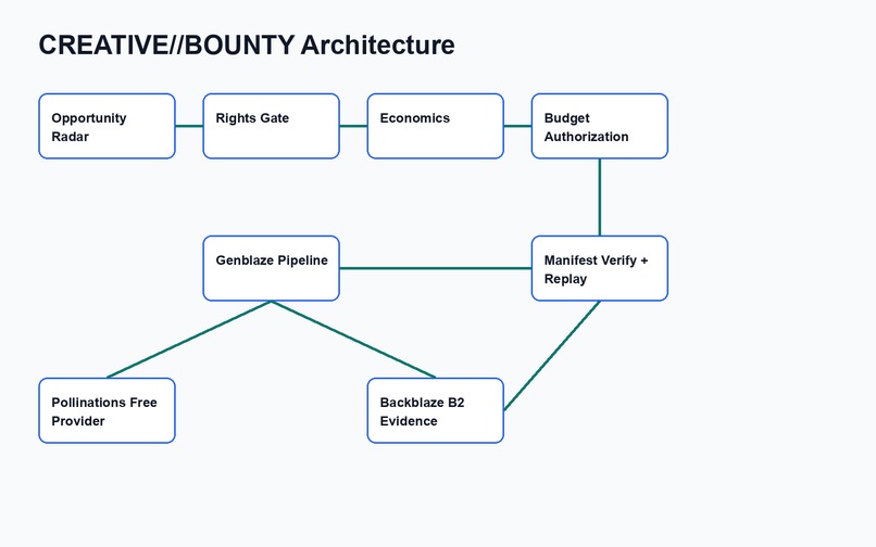 CREATIVE//BOUNTY Generate. Verify. Replay. – screenshot 1