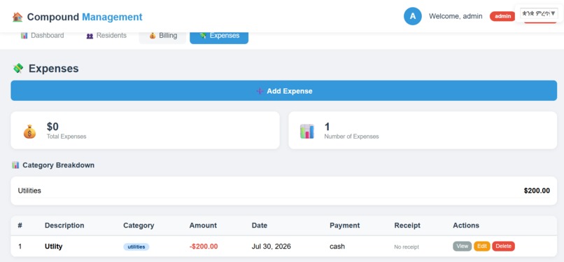 Compound-Management-System – screenshot 4