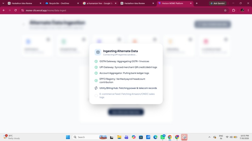 MSME Financial Health Intelligence – screenshot 2