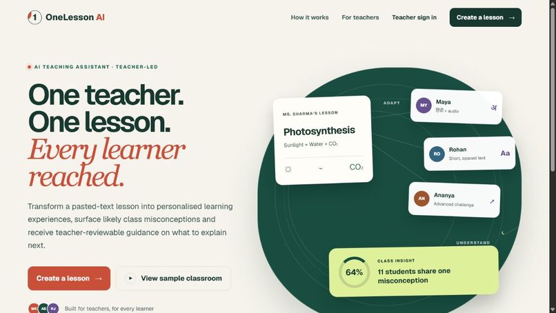 OneLesson AI – screenshot 1