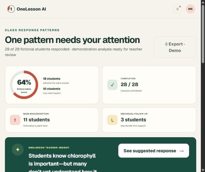 OneLesson AI – screenshot 3