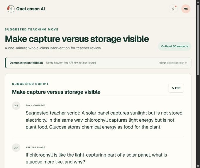OneLesson AI – screenshot 5