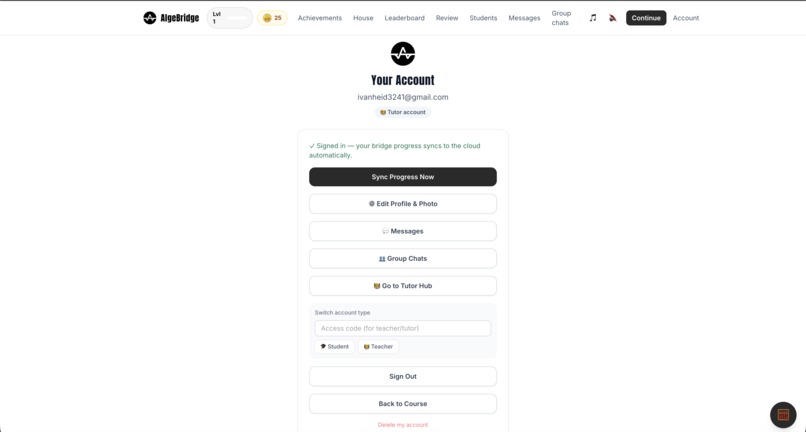 Algebridge – screenshot 2