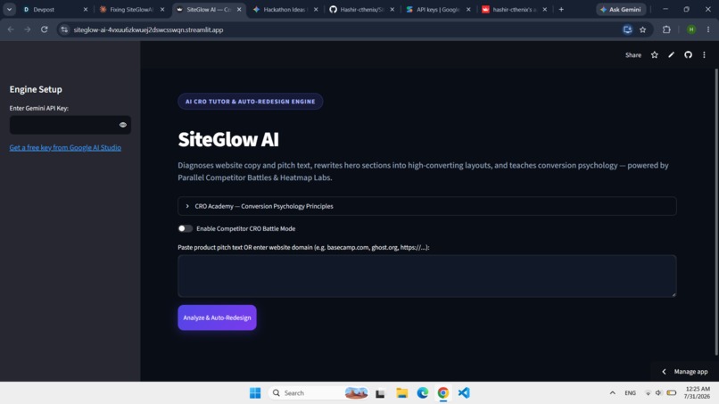 SiteGlow AI – screenshot 1