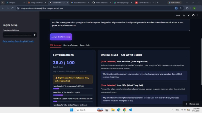 SiteGlow AI – screenshot 2