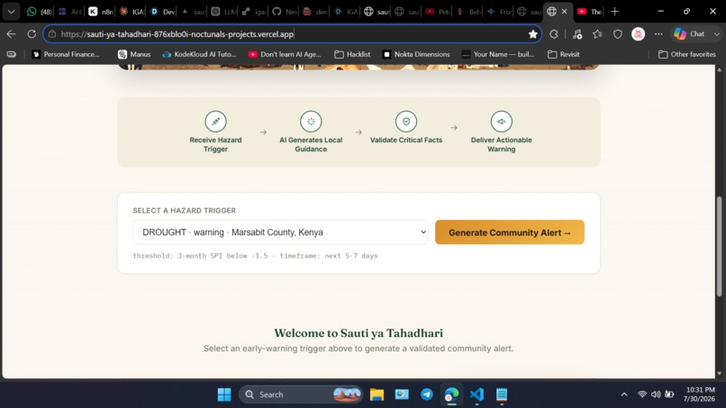 Sauti ya Tahadhari – screenshot 3