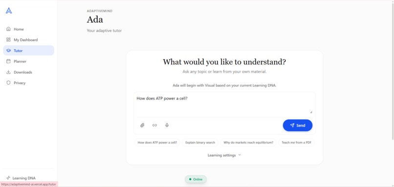 AdaptiveMind AI – screenshot 3