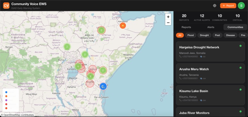 Community Voice EWS – screenshot 3