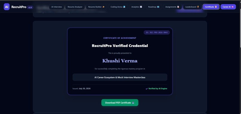 RecruitPro – AI Interview & Career Ecosystem – screenshot 7