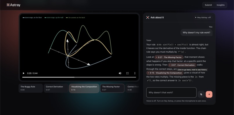 Astray: Visual AI Tutor – screenshot 2