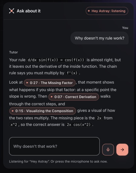 Astray: Visual AI Tutor – screenshot 4