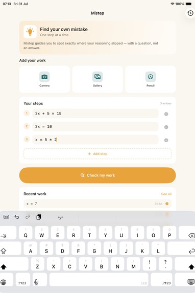 Mistep (Learn Math From Your Own Mistake) – screenshot 2