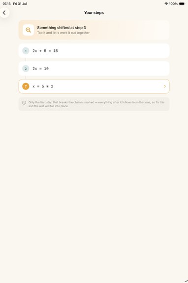 Mistep (Learn Math From Your Own Mistake) – screenshot 3
