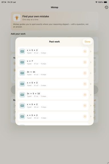 Mistep (Learn Math From Your Own Mistake) – screenshot 7