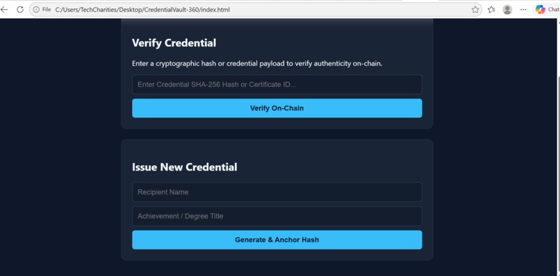 CredentialVault 360 – screenshot 1