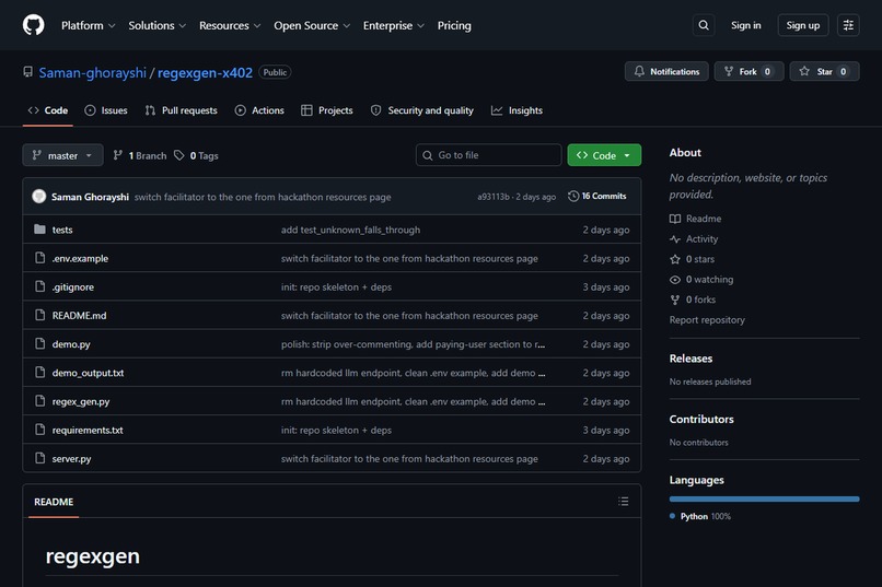 regexgen – screenshot 6