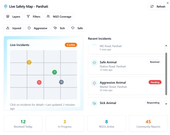 CivicPaws: AI-Powered Platform for Human-Animal Coexistence – screenshot 3