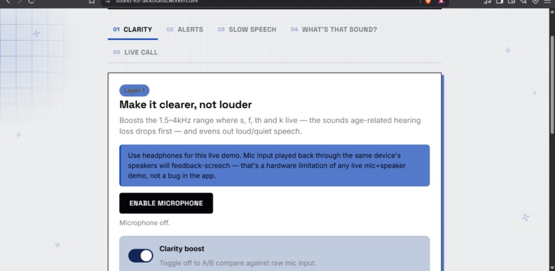 Sound for All – screenshot 2