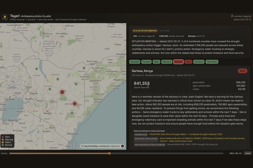 Tayari — turning early warning into early action. – screenshot 2