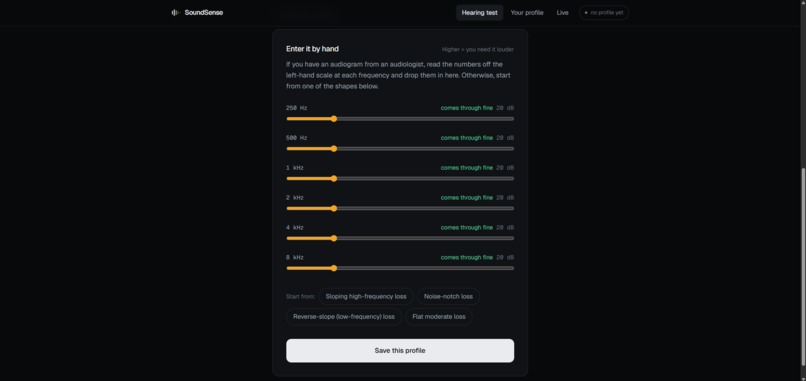 SoundSense – screenshot 2